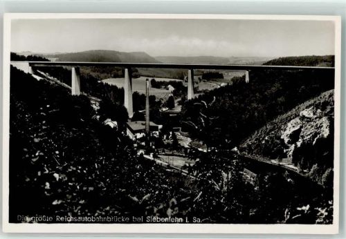 Siebenlehn Die größte Reichsautobahnbrücke Fabrik Sonderstempel