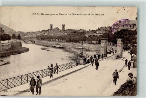 Besancon Port de Strsbourg et le Doubs