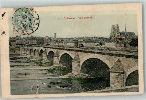 Orleans 1908 le Pont Georges