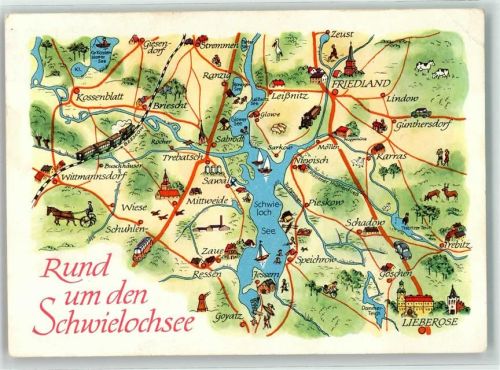 Pieskow Schwielochsee Landkarte