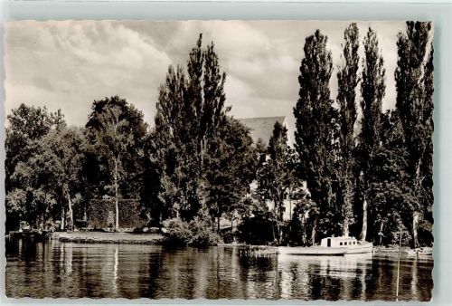 Gaienhofen Schloss Gaienhofen Christl. Internatsschule Motorboot