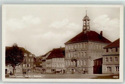 Bischofswerda Markt Rathaus Geschäft