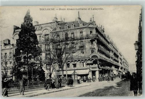Toulouse Rues Alsace-Lorraine et Lafayette Straßenbahn
