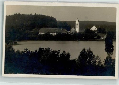 Weßling 1921 Weßlinger See und Kirche Mariä Himmelfahrt Fotograf Reincke