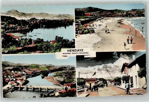 Hendaye Behobie Pont International Pont Frontiere Fahrrad