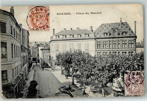 Roanne 1909 Marktplatz