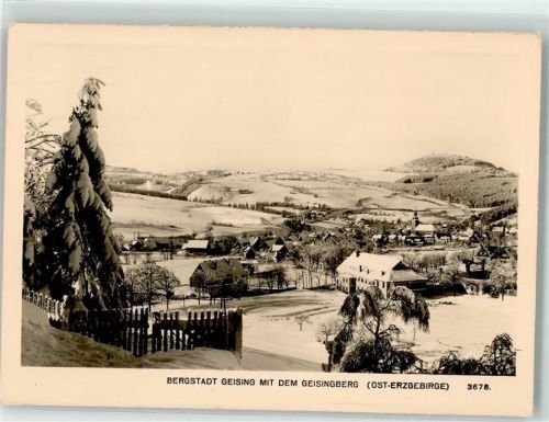 Geising 1960 mit dem Geisingberg