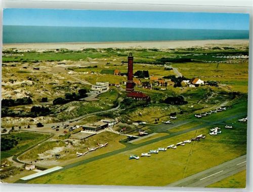 Norderney 1996 Flugplatz und Leuchtturm