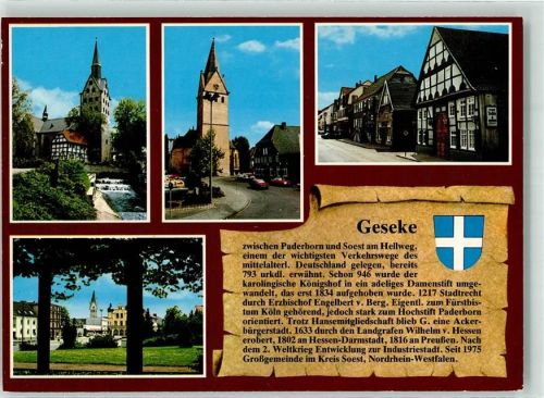 Geseke Stiftskirche u. St. Peter Wappen Oldtimer