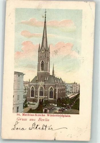 Schöneberg 1901 St. Mathias Kirche Winterfeldplatz