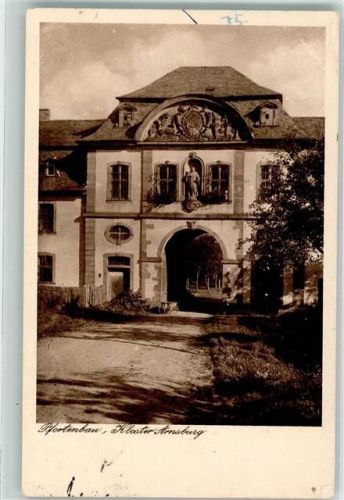 35423 W6302 Arnsburg , Hess Gebrauchsspuren Kloster Foto AK
