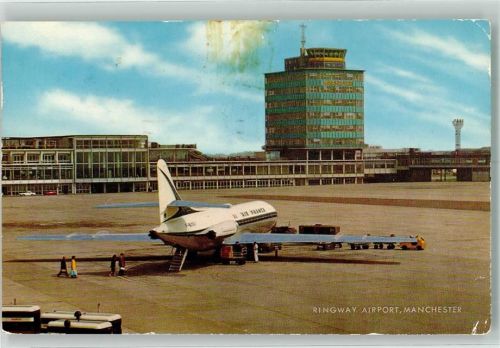 Manchester 1975 Flughafen Flugzeug Air France