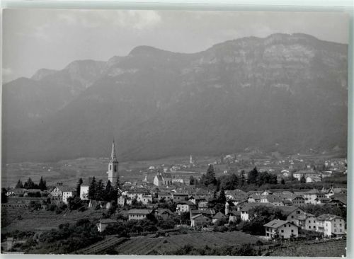 Kaltern Blick gegen den Mendelpass bei Bozen