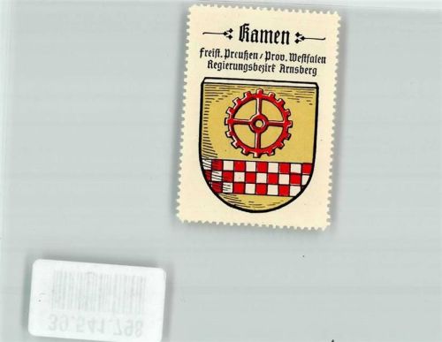 Kamen Freist. Preußen Pro. Westfalen Regierungsbezirk Arnsberg