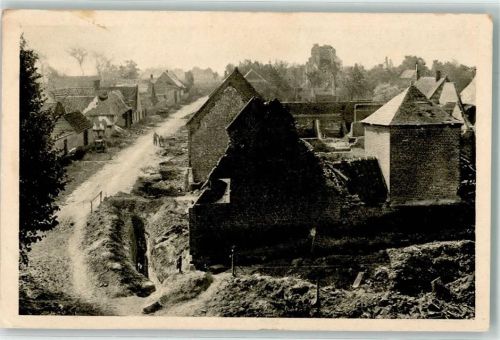 Dompierre Nordfrankreich Nach dem Gefecht Foto AK
