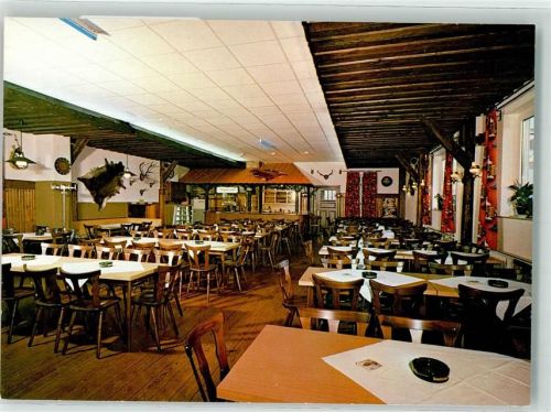 Glashütten Gasthaus Pension zum Deutschen Haus Gastraum Geweih Oberems