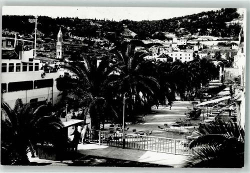 Hvar St. Markus Kirche Hafen Ort lt. Verlag