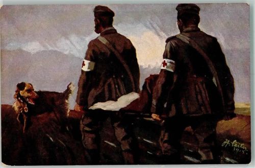 Rotes Kreuz sign. Sailer Wohlfahrtskarte