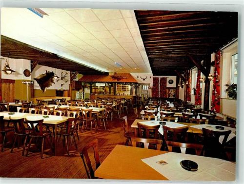 Glashütten Gasthaus Pension zum Deutschen Haus Gastraum Geweih Oberems