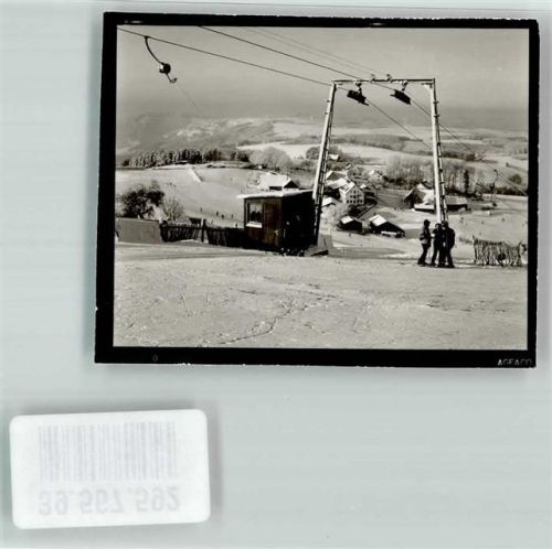 Wildewiese Ort handschriftlich Seilbahn Winter