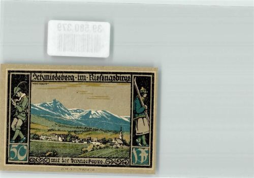 Schmiedeberg i Rsgb Kowary Notgeldschein 50 Pfennig