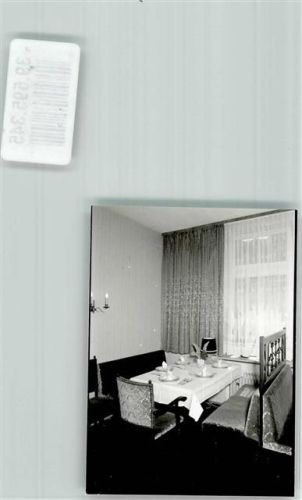 Schwarzbach Pension Langguth Gastraum Innen Ort handschriftlich Foto Original aus Archiv eines Ansichtskartenverlags