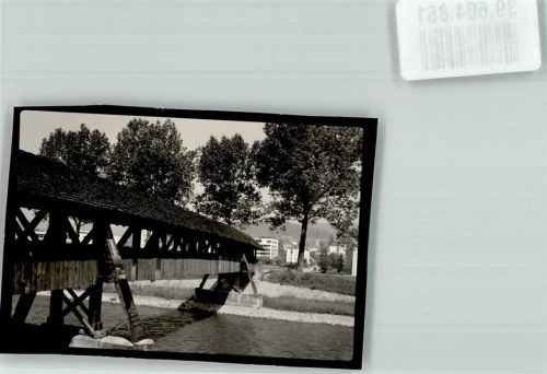 Tiengen Foto Original aus Archiv eines Ansichtskartenverlags Holzbrücke