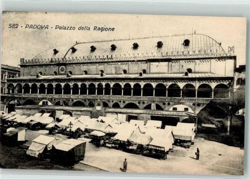 Padova 1912 Marktszene Palazzo della Ragione