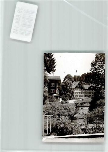 Weiler-Simmerberg Brücke Wohnhaus Ort handschriftlich Foto Original aus Archiv eines Ansichtskartenverlags