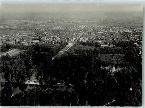 Schwetzingen Fliegeraufnahme von Ort und Schlosspark