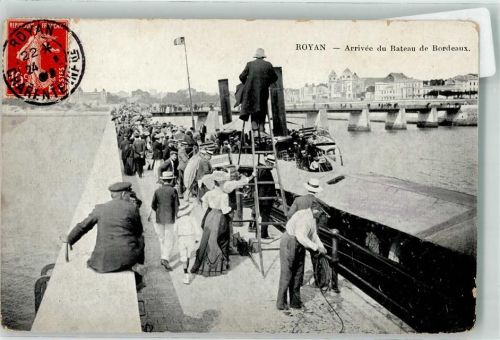 Royan 1909 Passagierschiff aus Bordeaux