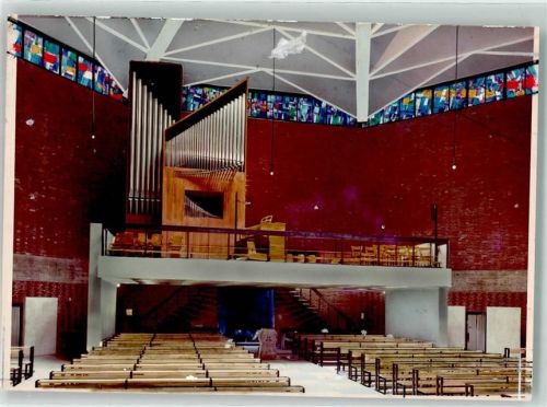 Waldkraiburg Kirche Orgel Foto Original aus Archiv eines Ansichtskartenverlags