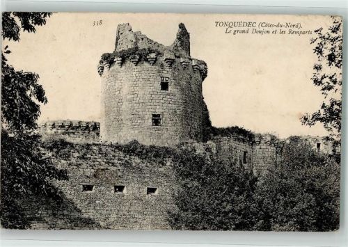 Tonquedec 1914 Burg Ruine Feldpost WK I XIX Armeekorps