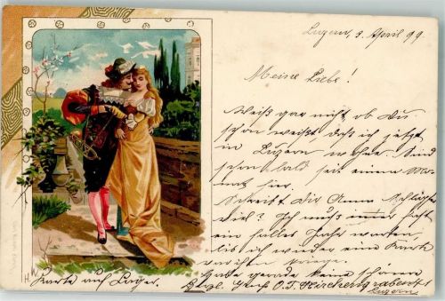 1899 Liebespaar Carl Künzli Zürich