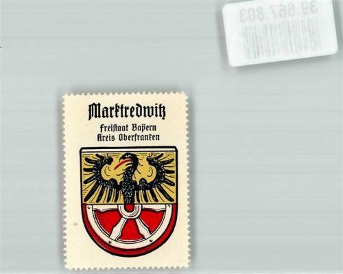 Marktredwitz Wappen Freistaat Bayern Kreis Oberfranken