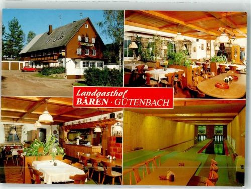 Gütenbach Gasthaus Bären Kegelbahn