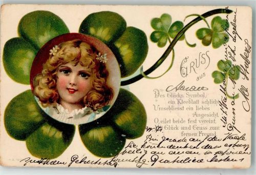 1902 Kind Gruss aus Spruch
