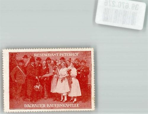 Dachau Restaurant Peterhof Dachauer Bauernkapelle Mann Frau Korb Blumen Blasmusik Tracht