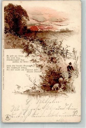 1903 Schafe Spruch Winkler und Schorn Serie XXIV
