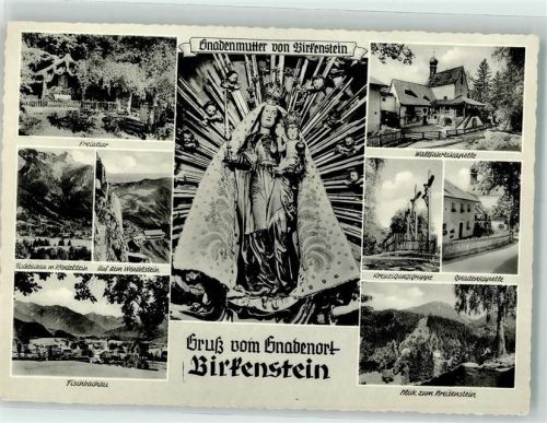 Birkenstein Wallfahrtskapelle Maria Himmelfahrt Freialtar Kreuzigungsgruppe Gnadenmutter Breitenstein Fischbachau Wendelstein Hüttenstempel Gnadenort-Klause