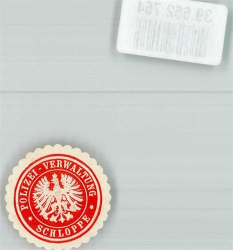 Schloppe Polizei-Verwaltung Schloppe