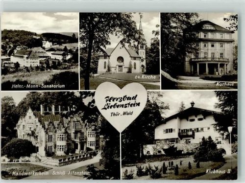Liebstein Heinrich Mann Sanatorium Ev. Kirche Kurhaus Handwerkerheim Schloss Altenstein Klubhaus II
