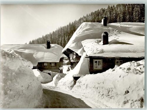 Menzenschwand Tief verschneite Schwarzwaldhäuser Fotograf Berger