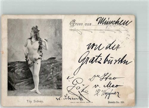 1898 Tity Sidney Verlag Max Marcus Dissin-No. 219