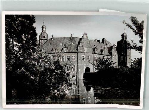 Darfeld Schloss Ort handschriftlich Foto Original aus Archiv eines Ansichtskartenverlags