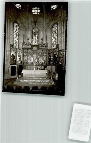 Gelnhausen Marienkirche Altar Ort handschriftlich Foto Original aus Archiv eines Ansichtskartenverlags