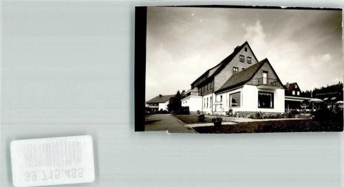 57392 W5948 Oberkirchen , Sauerl FOTO KEINE AK Hotel Hoher Knochen Ort handschriftlich Foto Original aus Archiv eines Ansichtskartenverlags