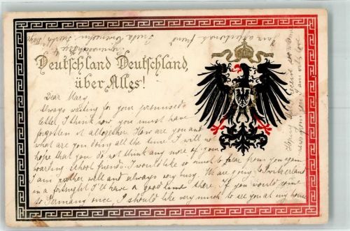 1901 Deutschland Deutschland über alles Adler