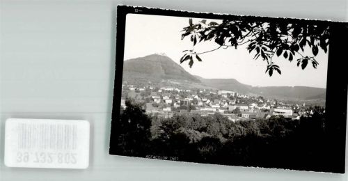 Neuffen mit Burg Hohenneuffen Foto Original aus Archiv eines Ansichtskartenverlags Ort handschriftlich