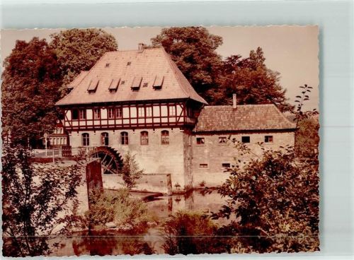 Burgsteinfurt Mühle Ort handschriftlich Foto Original aus Archiv eines Ansichtskartenverlags